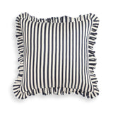 Alessia 20" Striped Ruffle Square Throw Pillow Cover