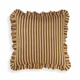 Alessia 20" Striped Ruffle Square Throw Pillow Cover