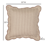 Striped 20" Linen Throw Pillow