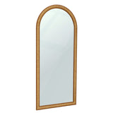 Arch 72" Natural Raffia Contract-Grade Floor Mirror