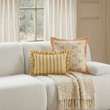 Dolce 20" Blush Pink Natural Cotton Throw Pillow