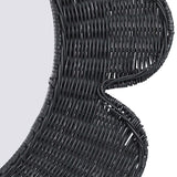 Coralie 33.4" Rattan Round Wall Mirror