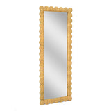 Bama 29.1"X75" Long Natural Rattan Wall Mirror