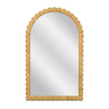 Bama 48"X79" Jumbo Natural Rattan Arched Wall Mirror