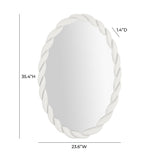 Agnes 23.6"X35.4" Oval Wall Mirror