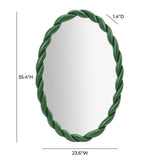 Agnes 23.6"X35.4" Oval Wall Mirror