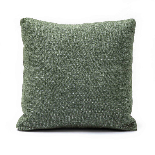Malolo Green Basketweave Square Vegan-Down Throw Pillow Cover (16"-20")