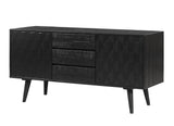 Valentina 59" Black Acacia Buffet