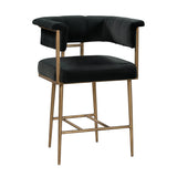 Astrid Performance Velvet Stool