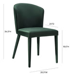 Metropolitan Velvet Dining Chair