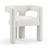 Sloane Bone White Upcycled Performance Fabric Accent Chair