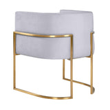 Giselle Performance Velvet Dining Chair with Gold Base by Inspire Me! Home Decor