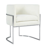 Giselle Performance Velvet Dining Chair with Silver Base by Inspire Me! Home Decor