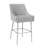 Beatrix Pleated Performance Velvet Stool