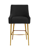 Beatrix Pleated Performance Velvet Stool