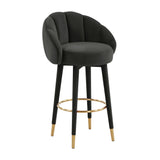 Myla Performance Velvet Swivel Stool
