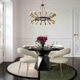 Iris 56" Glass Round Dining Table
