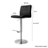 Paddy Performance Vegan Leather Adjustable Stool