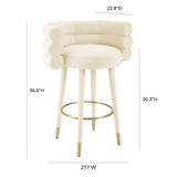 Betty Performance Velvet Stool