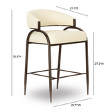 Tatum Performance Vegan Leather Counter Stool