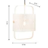 Klaus White Metal Pendant Lamp