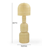 Kootu Natural Rattan Floor Lamp