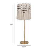 Tutu Cream Cotton Tasseled Floor Lamp