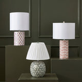 Merlot White Capiz Shell Table Lamp