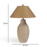 Tanga Natural Jute and Cotton Table Lamp