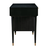 Sierra 60" Cane 3-Drawer Desk With Storage