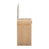 Moonrise 48 Natural Ash 2-Drawer Vanity Desk with Mirror