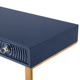 Janie 52" Lacquer 3-Drawer Desk