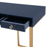 Janie 52" Lacquer 3-Drawer Desk