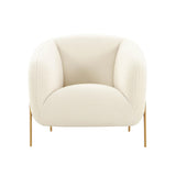 Kandra Cream Performance Vegan Shearling Accent Chair by Inspire Me! Home Decor