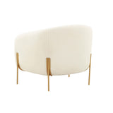 Kandra Cream Performance Vegan Shearling Accent Chair by Inspire Me! Home Decor