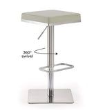 Bari Performance Vegan Leather Adjustable Stool
