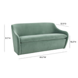 Cellia Velvet Loveseat