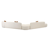 Fickle Cream Performance Boucle 5-Piece Modular Chaise Sectional