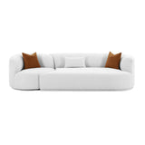Fickle 112" 2-Piece Grey Performance Velvet Modular Sofa