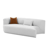 Fickle 82.5" Grey Performance Velvet Modular Loveseat