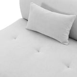 Fickle 82.5" Grey Performance Velvet Modular Loveseat