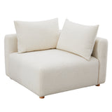 Hangover Cream Performance Boucle Modular Corner Chair