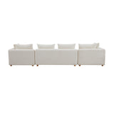 Hangover 145" Cream Performance Boucle Long Sofa