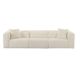 Tarra 118" Fluffy Oversized Performance Corduroy Modular Sofa