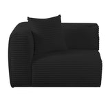 Tarra Fluffy Oversized Performance Corduroy Modular Corner Chair