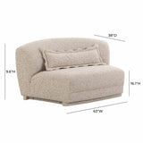 Marion 63" Two-Tone Textured Performance Boucle Armless Loveseat