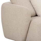 Sylvie 4-Piece Cream Performance Boucle Chaise Sectional