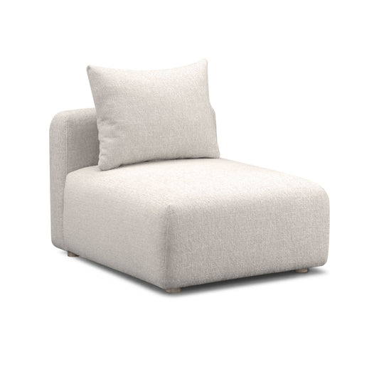 Hangover Contract-Grade Textured Fabric Modular Armless Chair