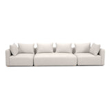 Hangover 145" Contract-Grade Textured Fabric Long Sofa
