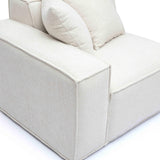 Mindy Performance Chenille Basketweave Modular Corner Chair